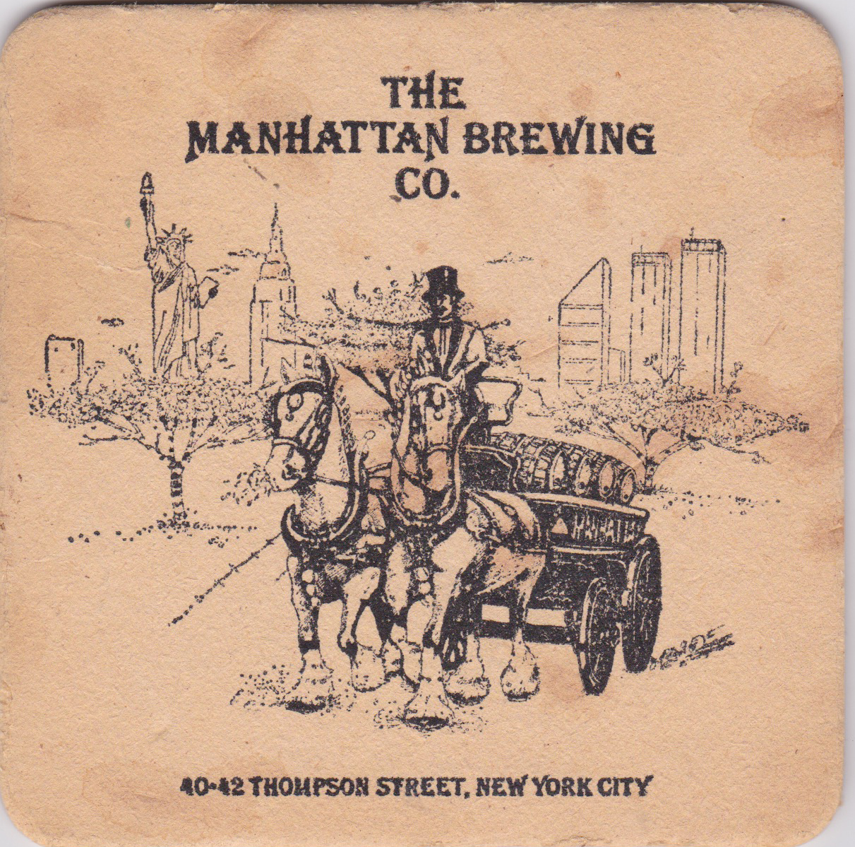 Manhattan Brewing Company Coaster