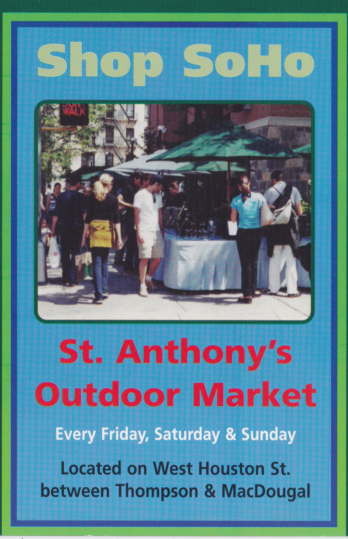 St. Anthony's Outdoor Market Postcard