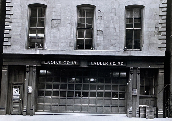 Our local fire station at 155 Mercer Street (that was most recently Dolce & Gabbana until 2020) (1970)