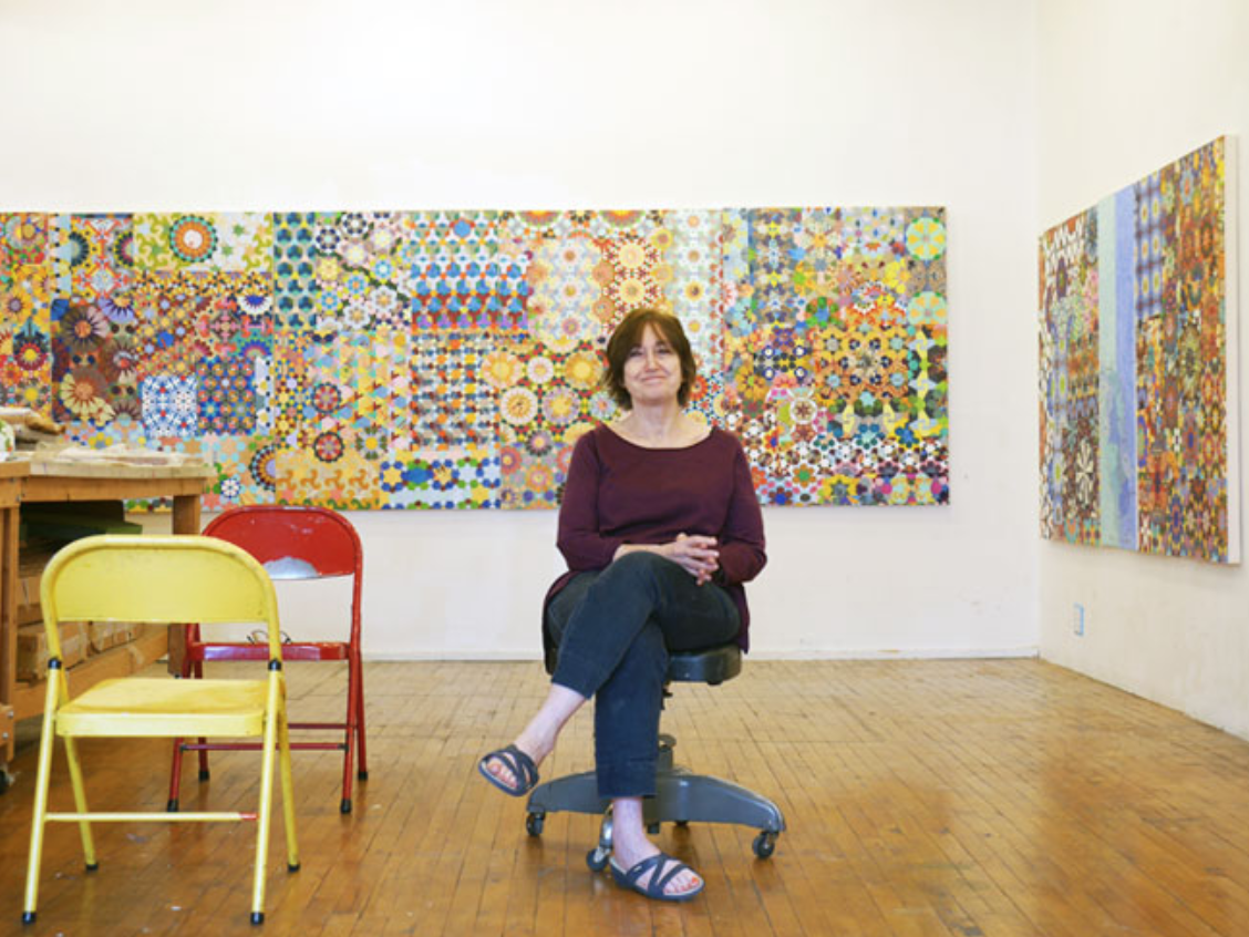 Joyce Kozloff in her studio (photo: New York Social Diary)