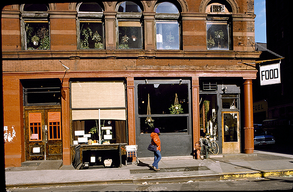 FOOD Restaurant on Prince Street at Wooster (1974)