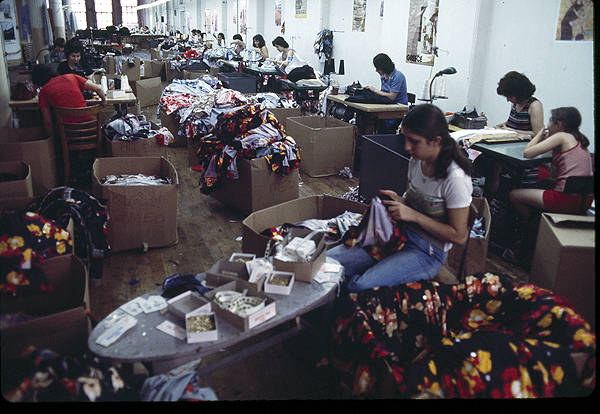 A clothing factory at 514 Broadway  (1977)