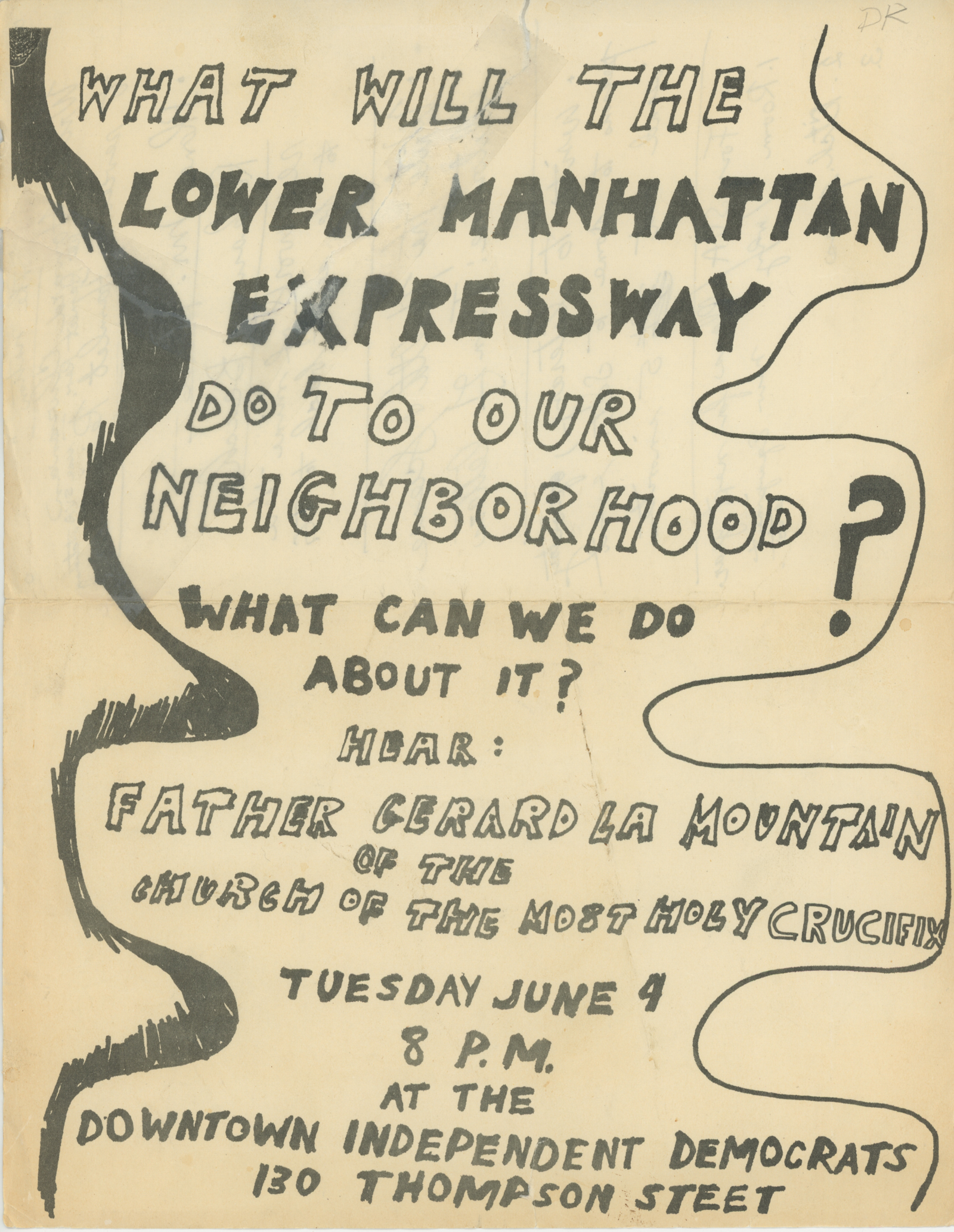 Anti-Lower Manhattan Expressway Flyer (1968)