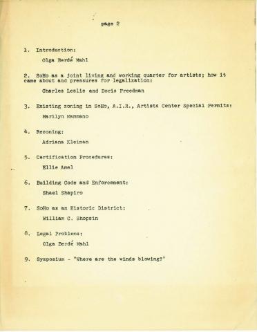 Volunteer Lawyers For The Arts Seminar Program (1973)