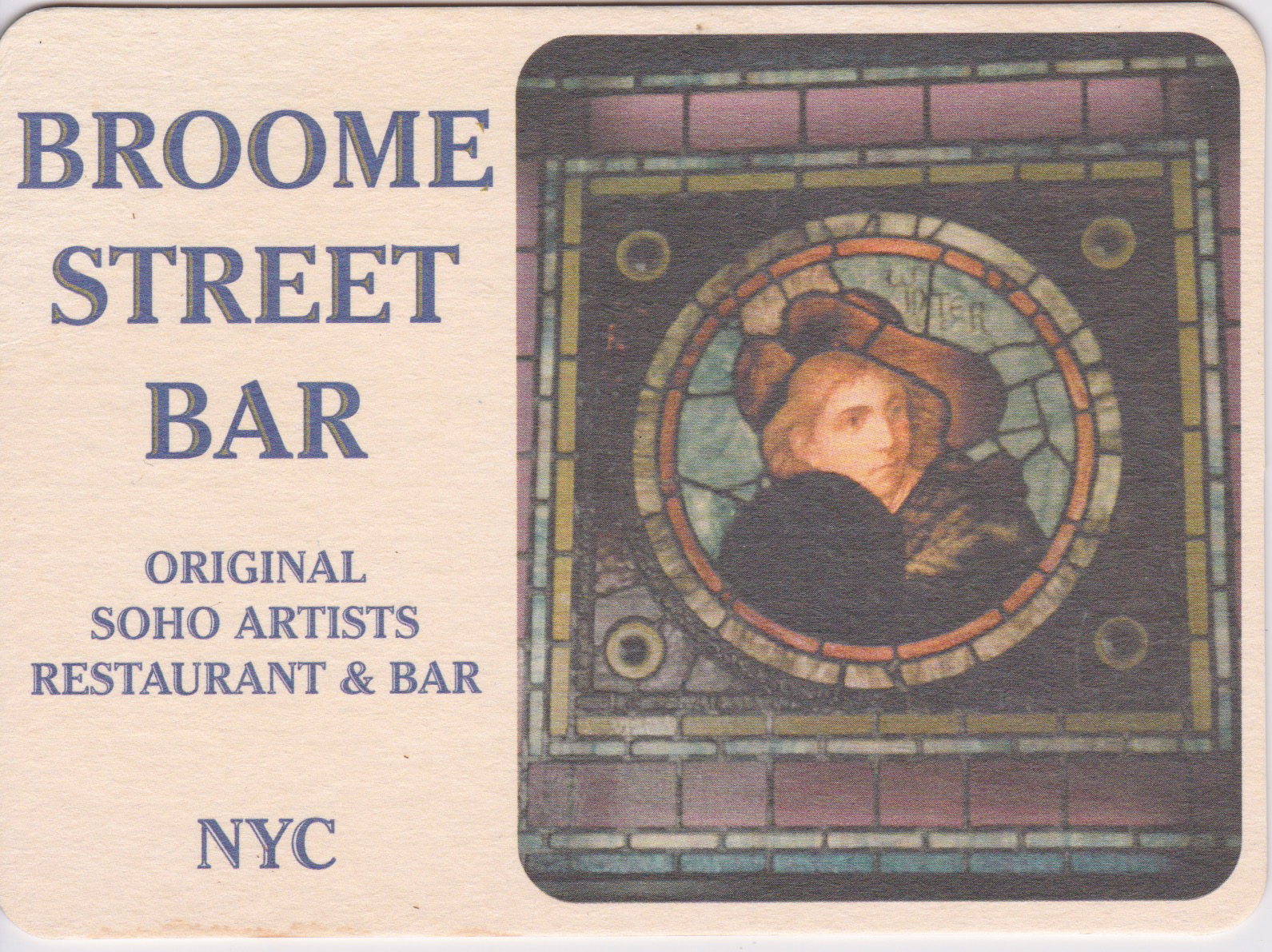 Broome Street Bar Coaster