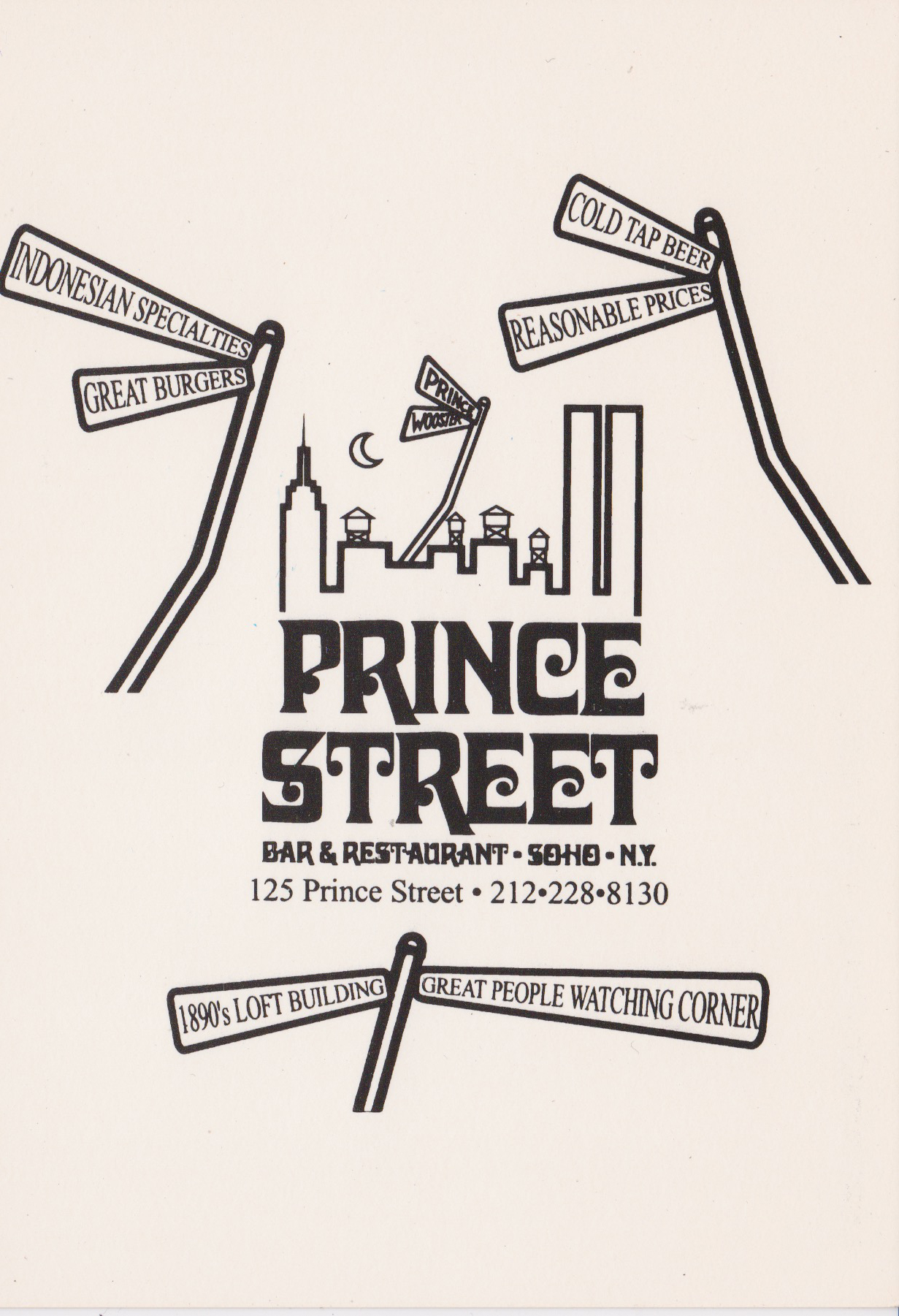 Prince Street Bar Postcard