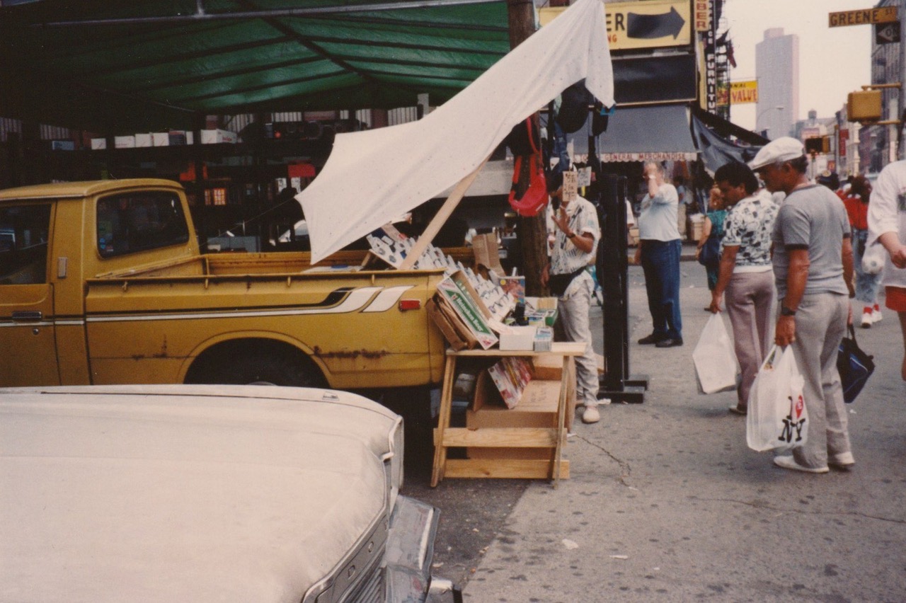 Parking lot at the corner of Greene and Canal (1990s)