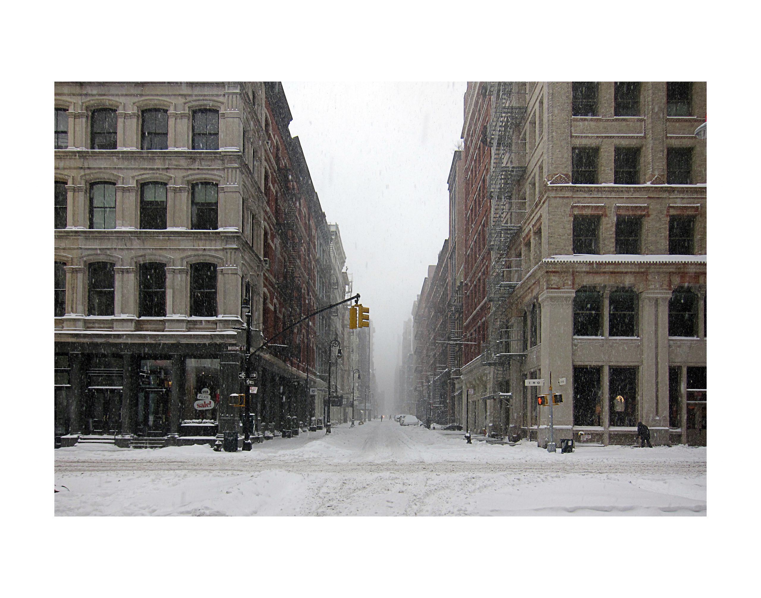 Snowstorm Up Mercer From Broome (2016)