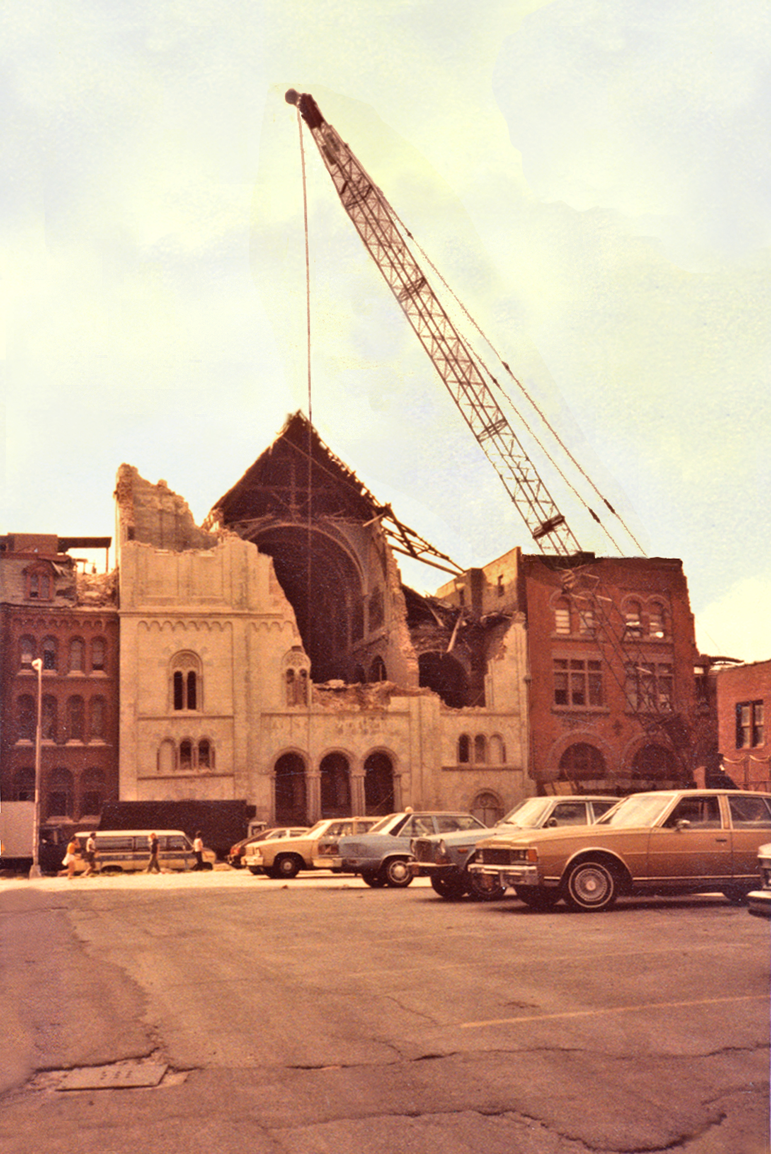Razing of St. Alphonsus Church West Broadway #3 (1980)
