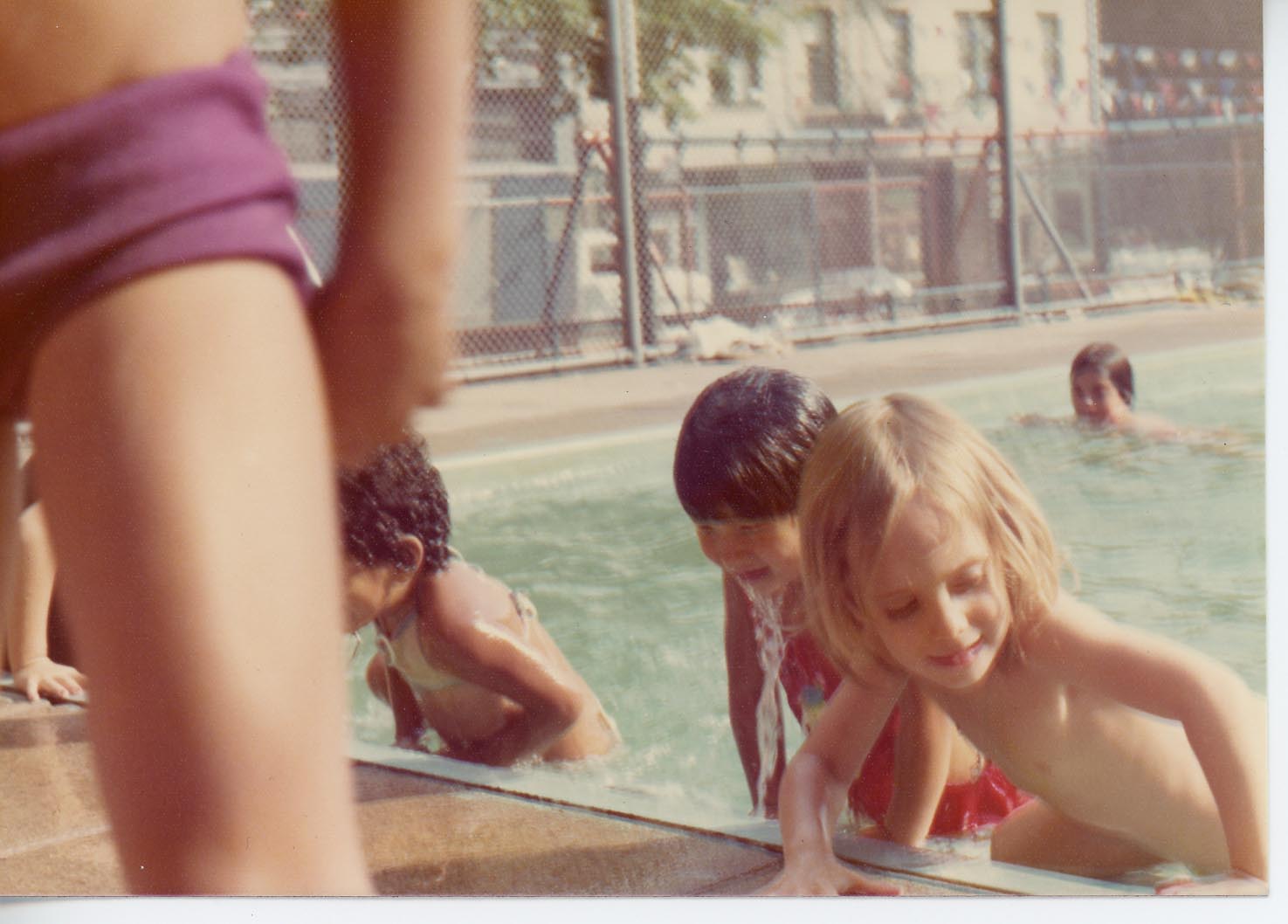 Children Swimming in Thompson Street Pool (1976)