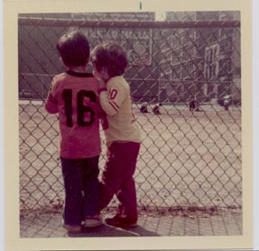 The ball field at NYU Playground, 1973 