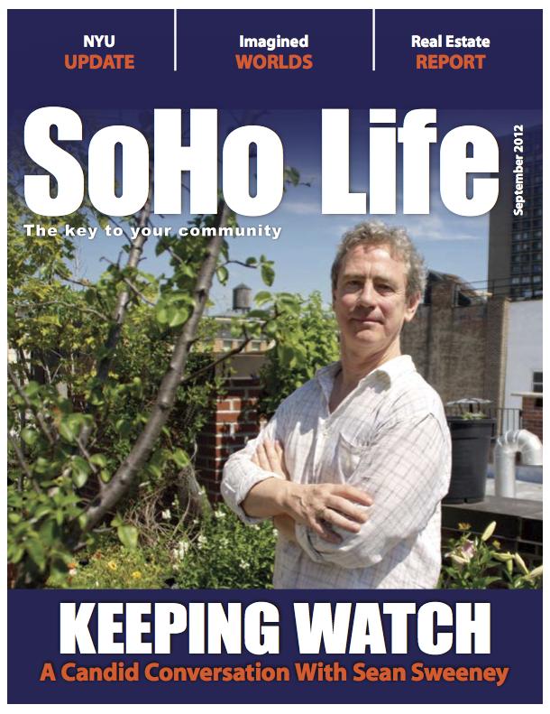 Sean Sweeney on the cover of SoHo Life magazine
