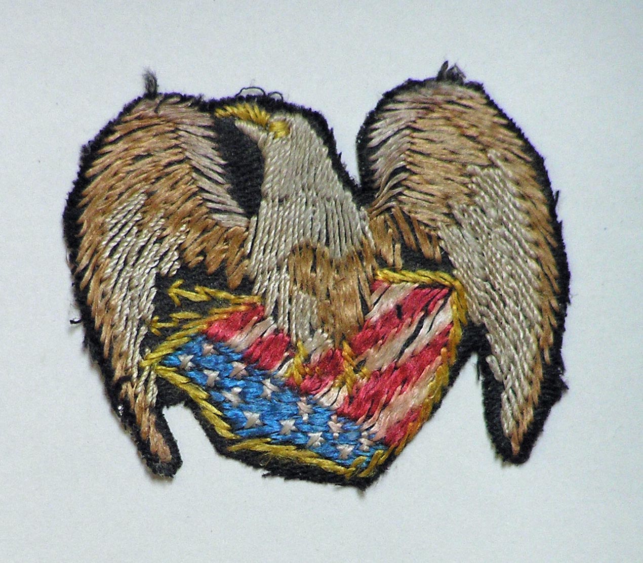 Embroidered eagle patch