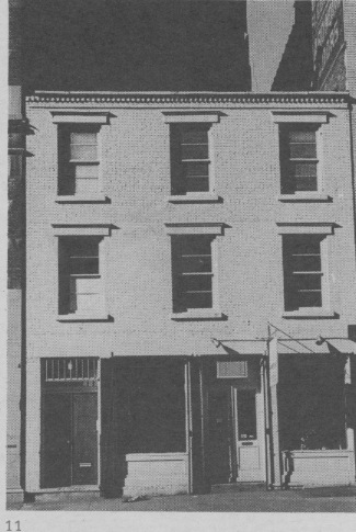 412 West Broadway, a ca. 1825 two-story brick building as it look pre-renovation